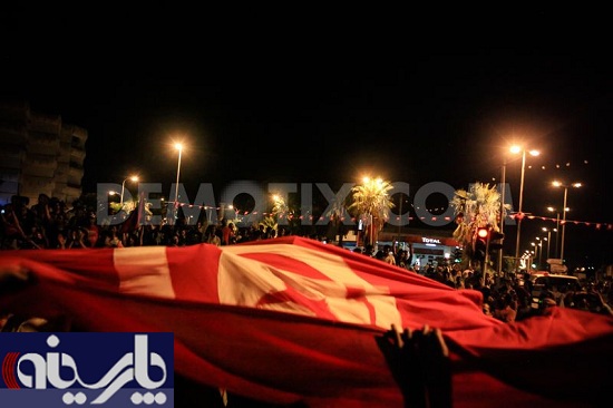 هزاران نفر از معترضان در مجلس مؤسسان ملی جمع شده و خواستار سقوط دولت تونس