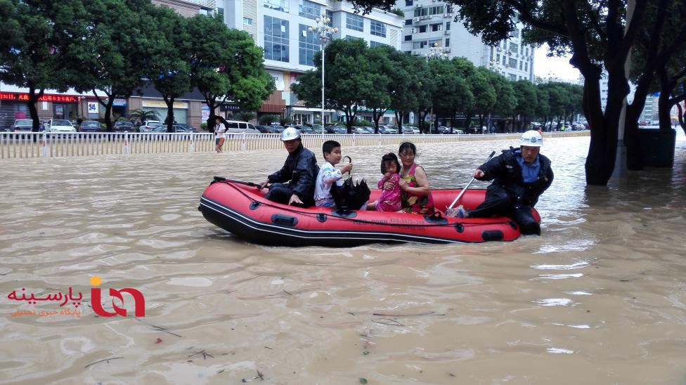 توفان و سیلاب شدید در تایوان