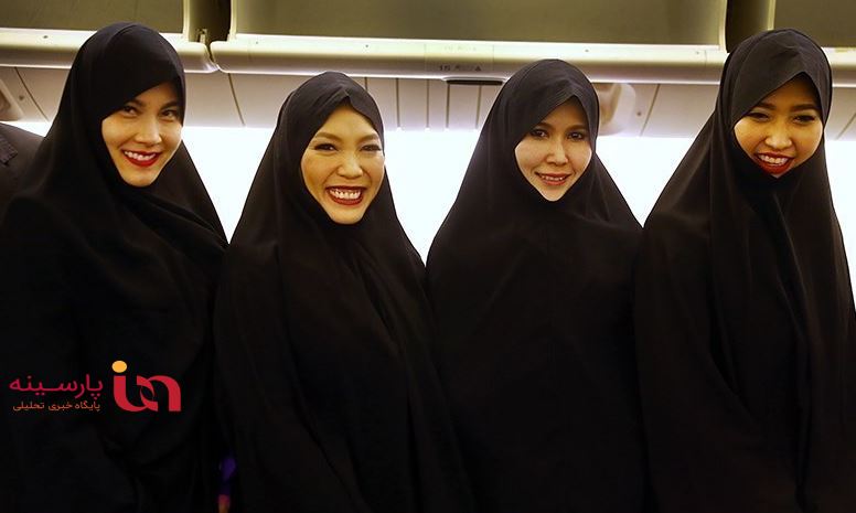 حجاب جنجالی مهمانداران پرواز تایلند و یک نکته!+عکس