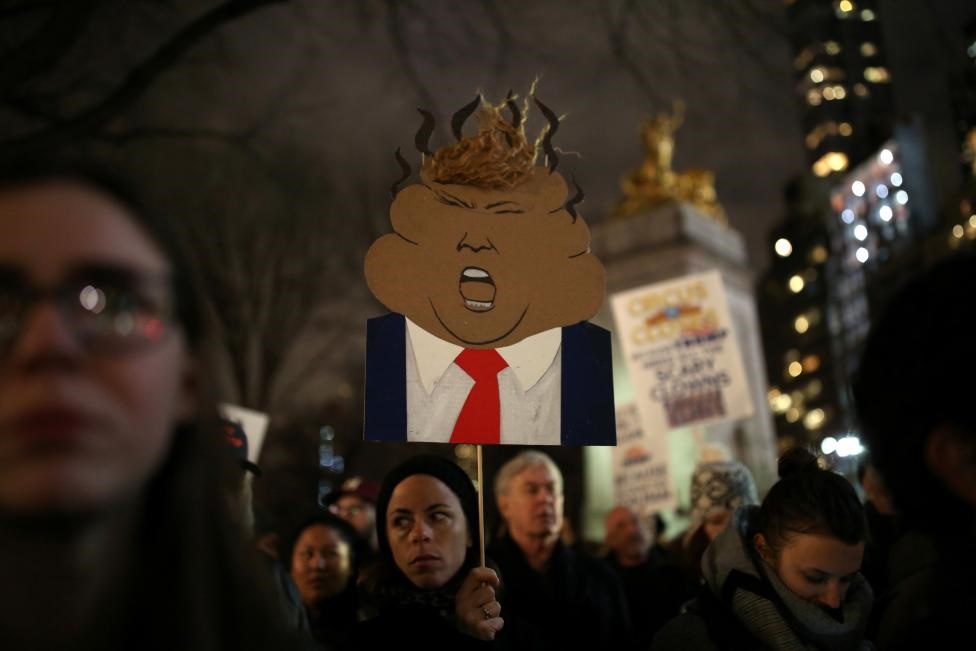 تظاهرات ضد ترامپ در آستانه مراسم تحلیف+عکس