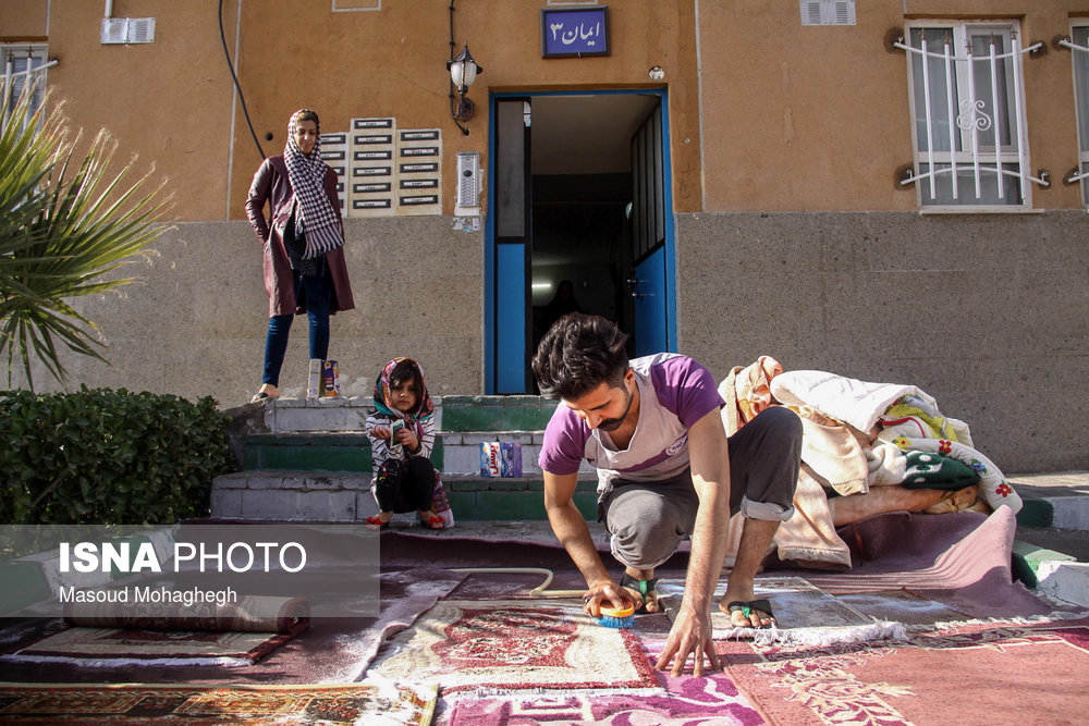 شستشوی قالی در آستانه عید نوروز