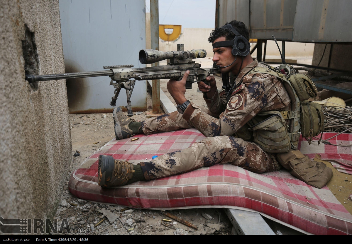 نبرد خانه به خانه ارتش عراق با داعش در غرب موصل