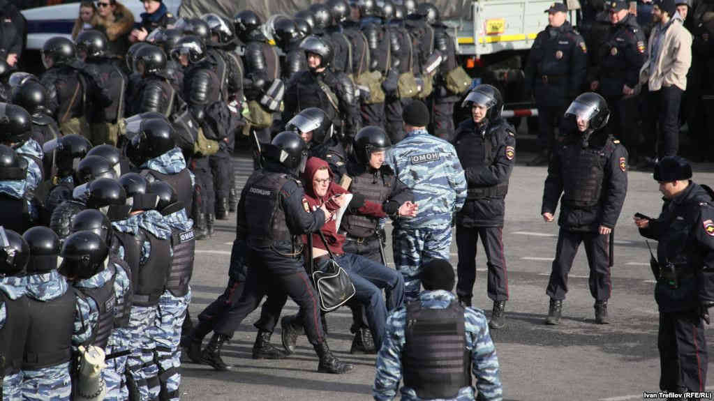 بازدداشت صدها تن در تظاهرات ضد دولتی روسیه