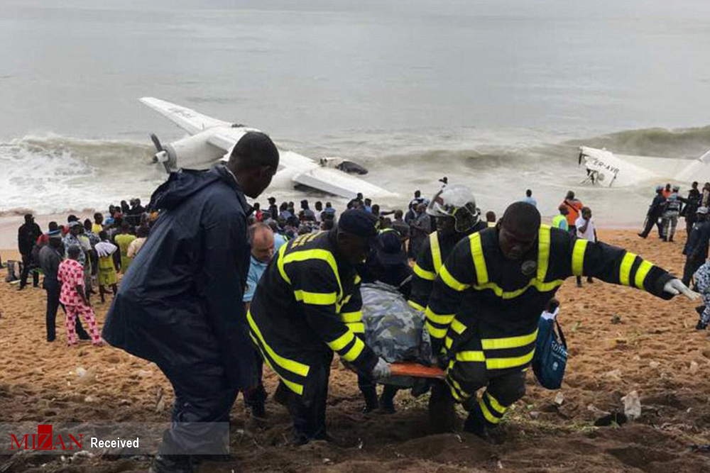 سقوط هواپیما در آب‌های ساحل عاج