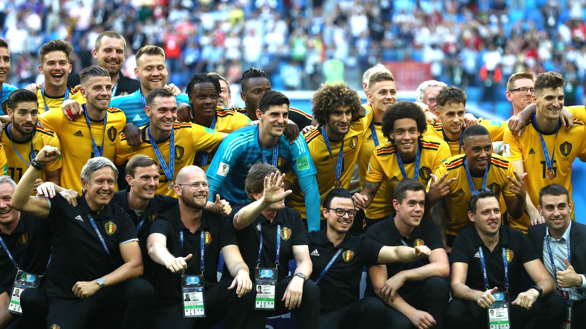 بلژیک مقتدرانه در رده سوم جام جهانی روسیه ایستاد