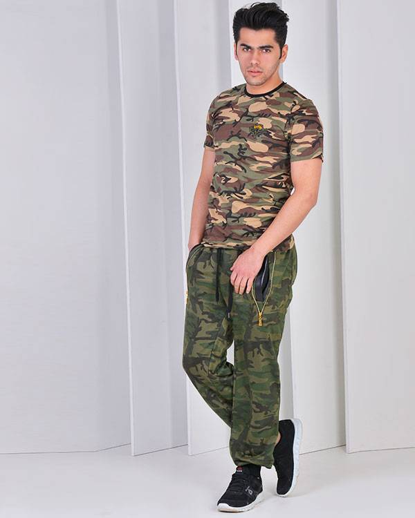 تیپ اسپرت با لباس ارتشی مردانه