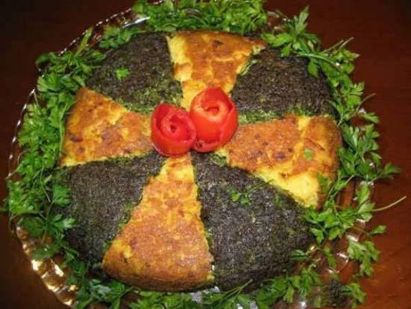 ایده‌های ساده و زیبا تزیین کوکو سبزی مجلسی