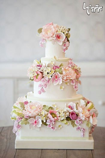 کیک‌های گلدار مخصوص عروسی