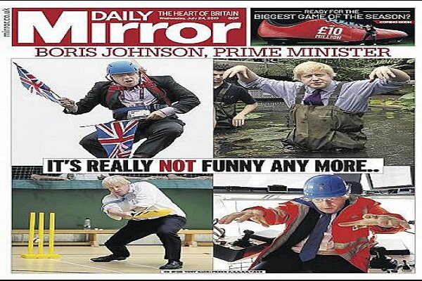واکنش روزنامه‌های بریتانیا به نخست‌وزیری جانسون +تصاویر
