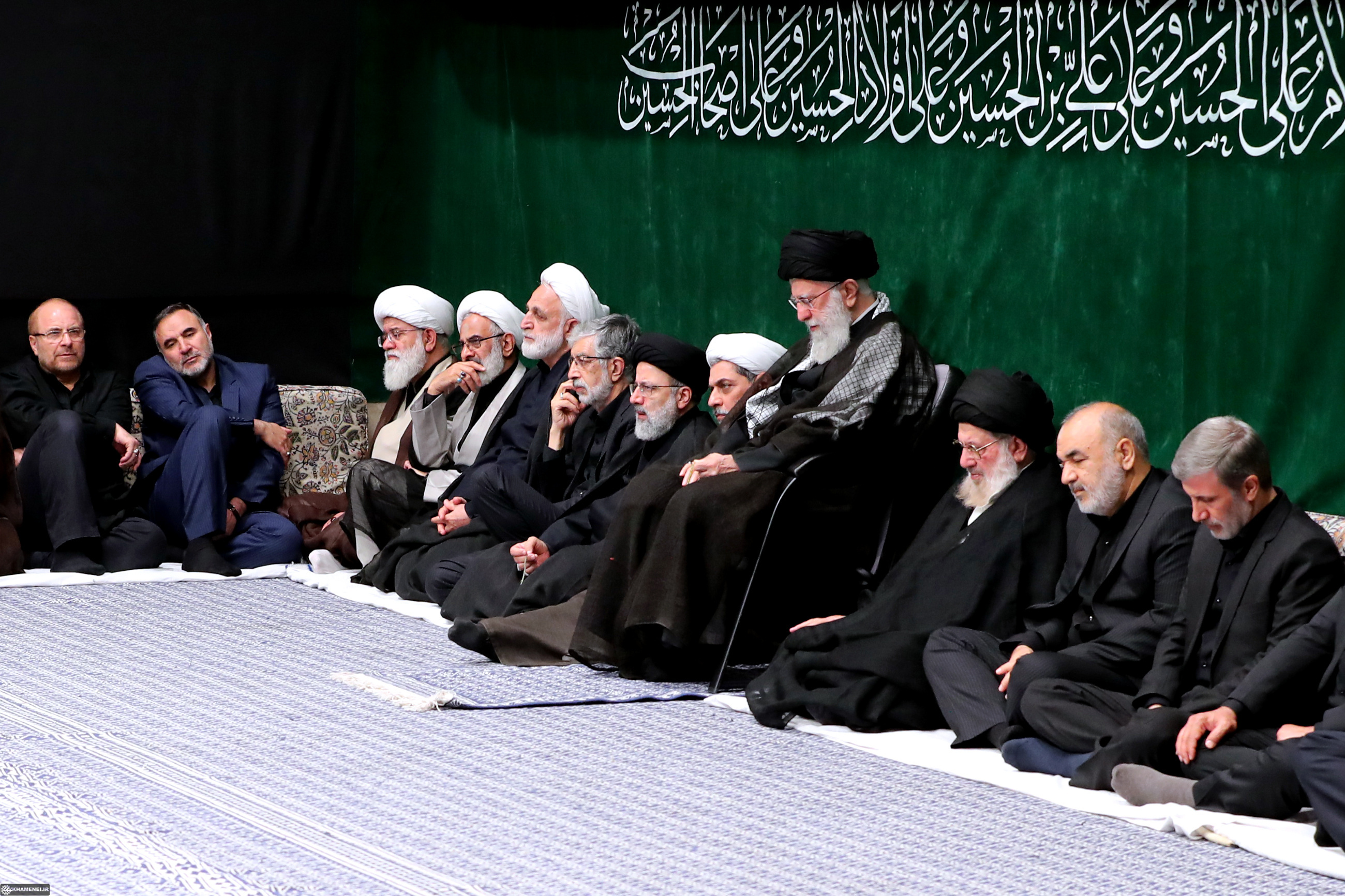 مراسم عزاداری شب عاشورای حسینی (ع) در حضور رهبر انقلاب برگزار شد