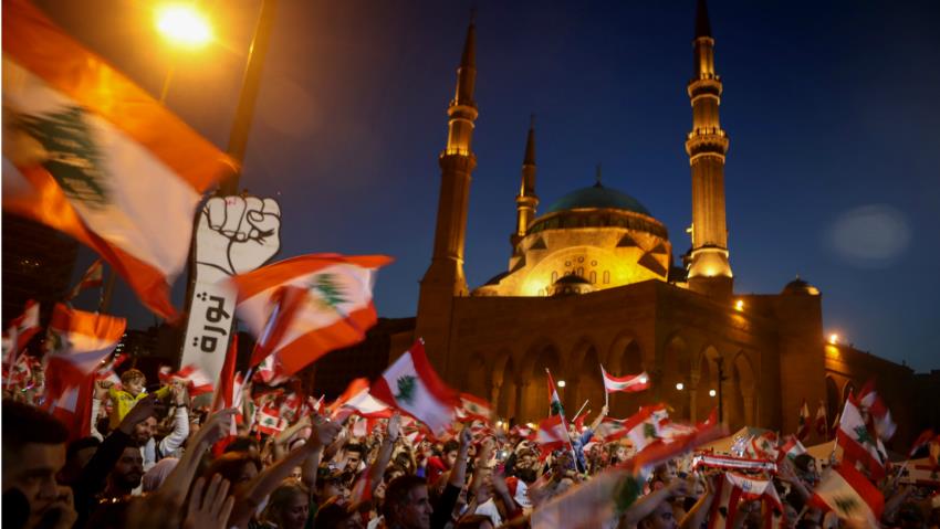 شلیک گلوله های لاستیکی به سوی معترضان لبنانی