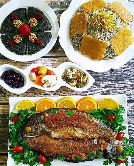 طرز تهیه ماهی شکم پر مجلسی به چند روش مختلف