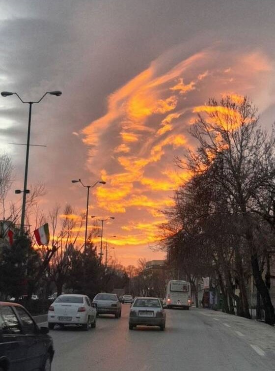 طلوع عجیب و زیبا در همدان +تصاویر