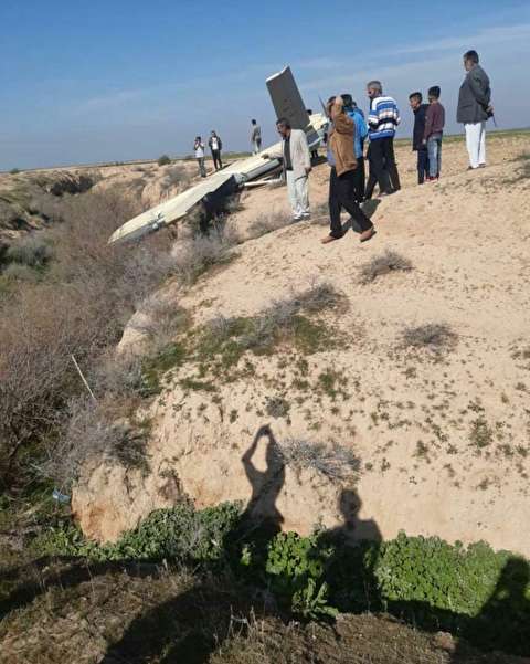 ویدیو/ سقوط یک شیء‌ پرنده در اطراف ملاثانی خوزستان