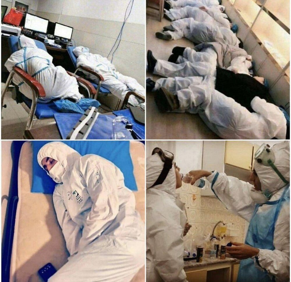 پشت پرده رقص پرستاران در اتاق قرنطینه لو رفت!+ عکس