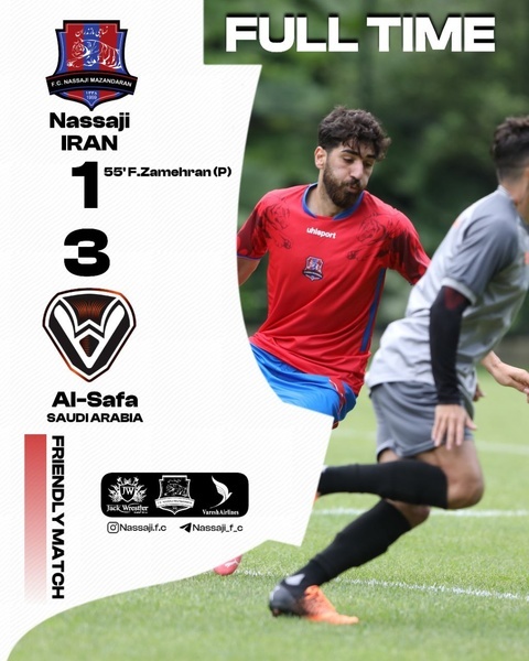 شکست نساجی مقابل تیم عربی+عکس