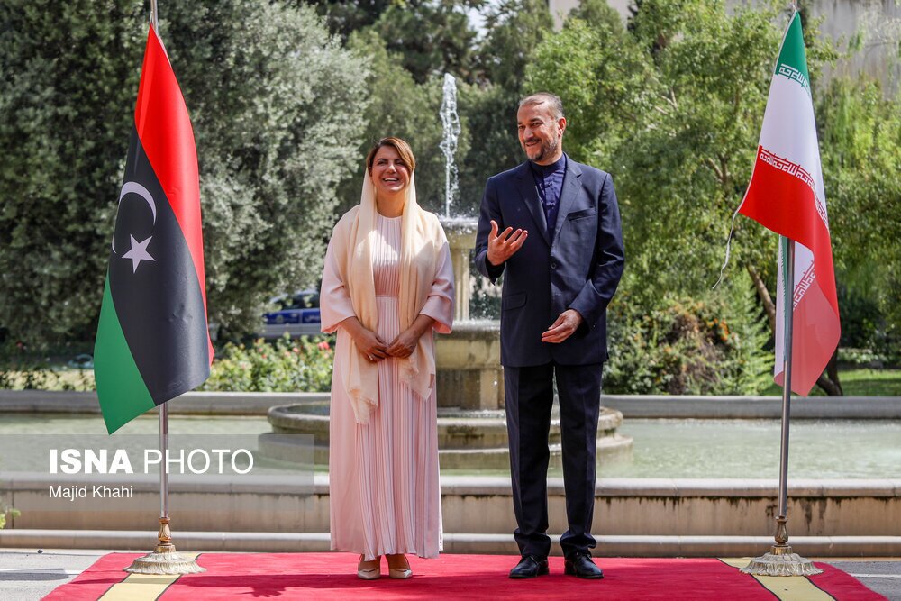 حجاب بحث برانگیز وزیر خارجه لیبی در تهران؛ گشت ارشاد کجا بود؟+ عکس