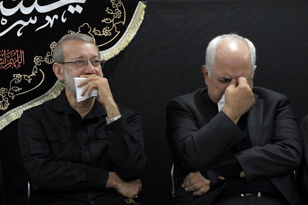 قابی دیدنی از گریه های ظریف و لاریجانی+ عکس