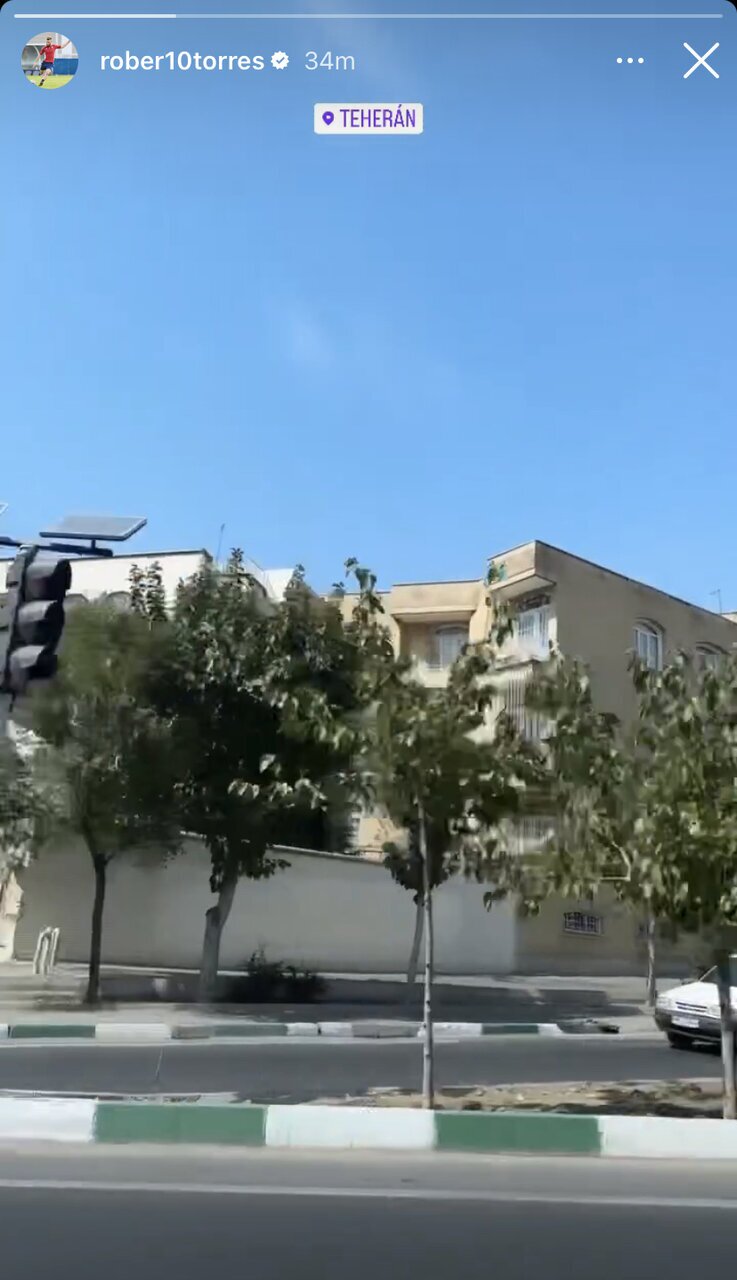 ستاره لالیگایی با این عکس از حضورش در تهران خبر داد