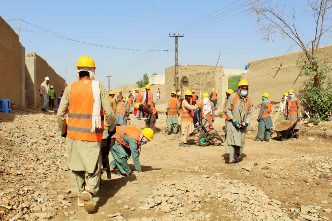 پروژه خیابان‌سازی در افغانستان توسط طالبان کلید خورد