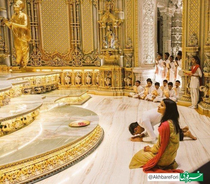 سجده جنجالی نخست وزیر انگلیس در مقابل خدایان هندو