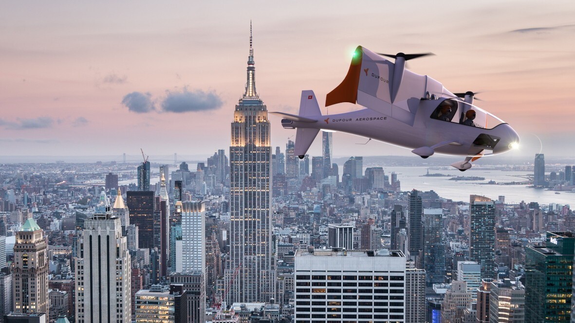 پرواز پهپاد بال کج Aero2 سوئیسی در آمریکا