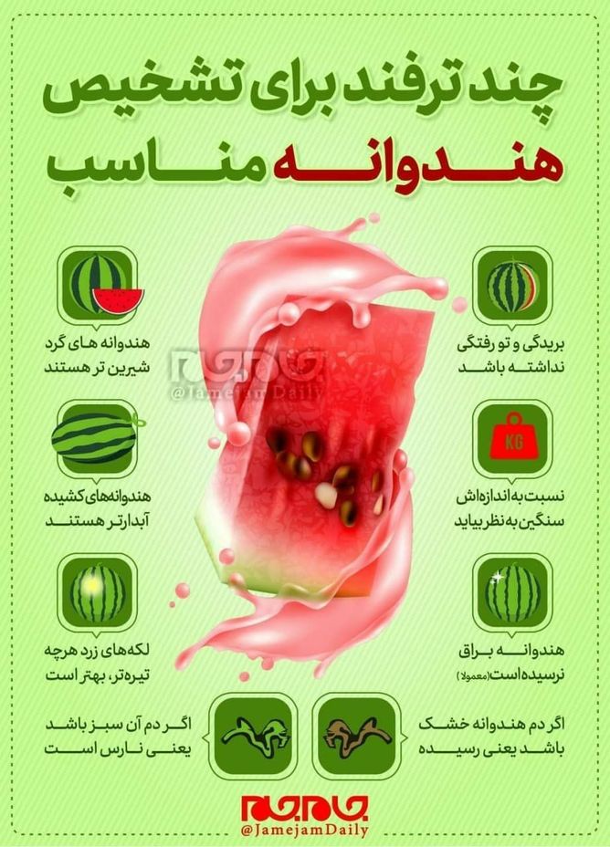 چند ترفند برای تشخیص هندوانه شیرین در شب یلدا+عکس