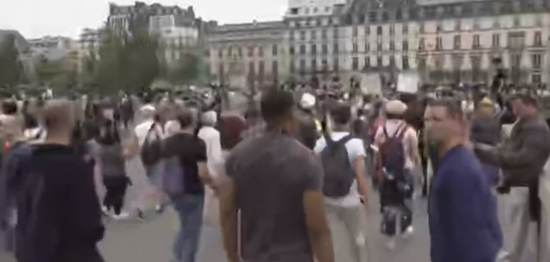 تظاهرات در فرانسه علیه طرح کرونایی ماکرون+عکس