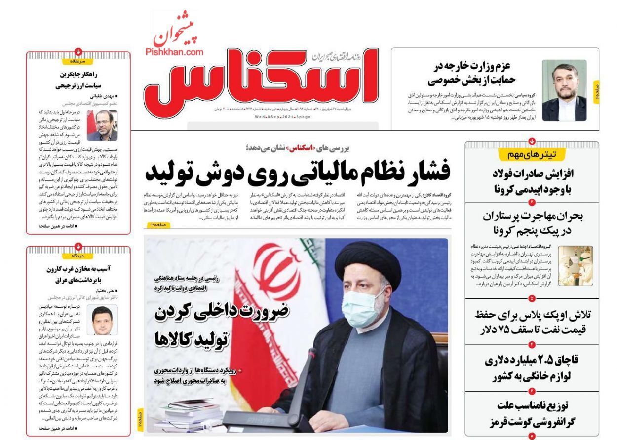 از فشار نظام مالیاتی روی دوش تولید تا قول ۳ وزیر برای آخر ۱۴۰۰ + تصاویر