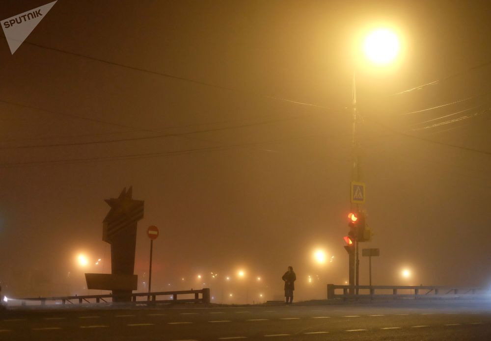 مسکو غرق در مه