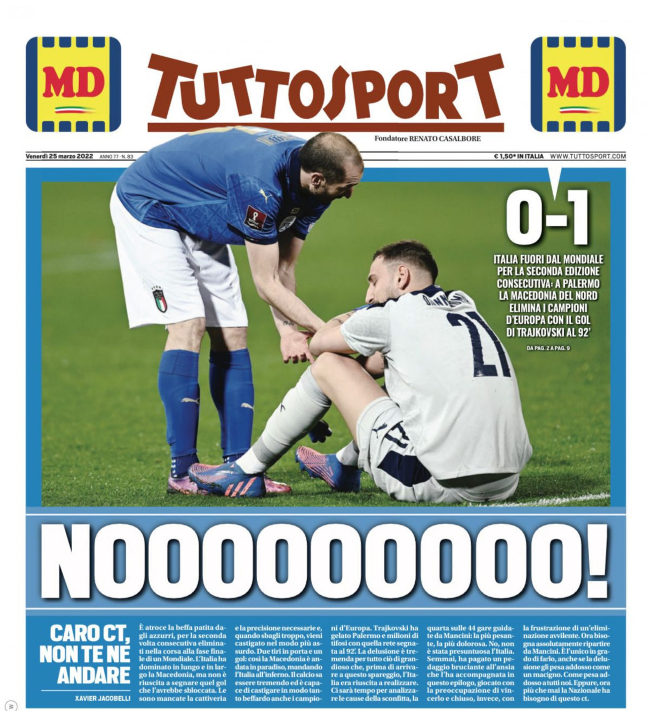 واکنش تند مطبوعات به فاجعه باورنکردنی ایتالیا؛ بروید به جهنم +تصاویر واکنش تند مطبوعات به فاجعه باورنکردنی ایتالیا؛ بروید به جهنم +تصاویر