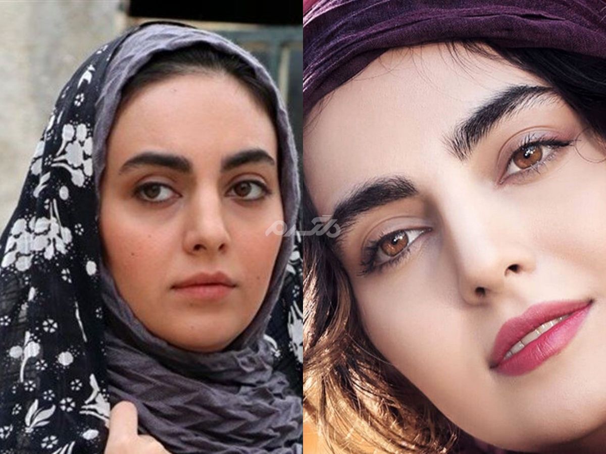 مقایسه باورنکردنی چهره خانم بازیگر با آرایش و بدون آرایش!+ عکس