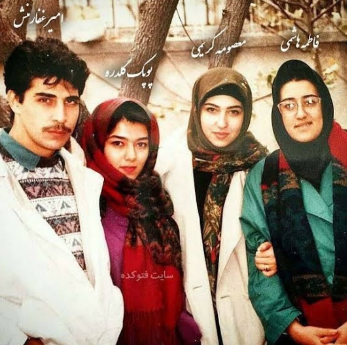 تصویری قدیمی از مرحوم پوپک گلدره در کنار همسرش+ عکس