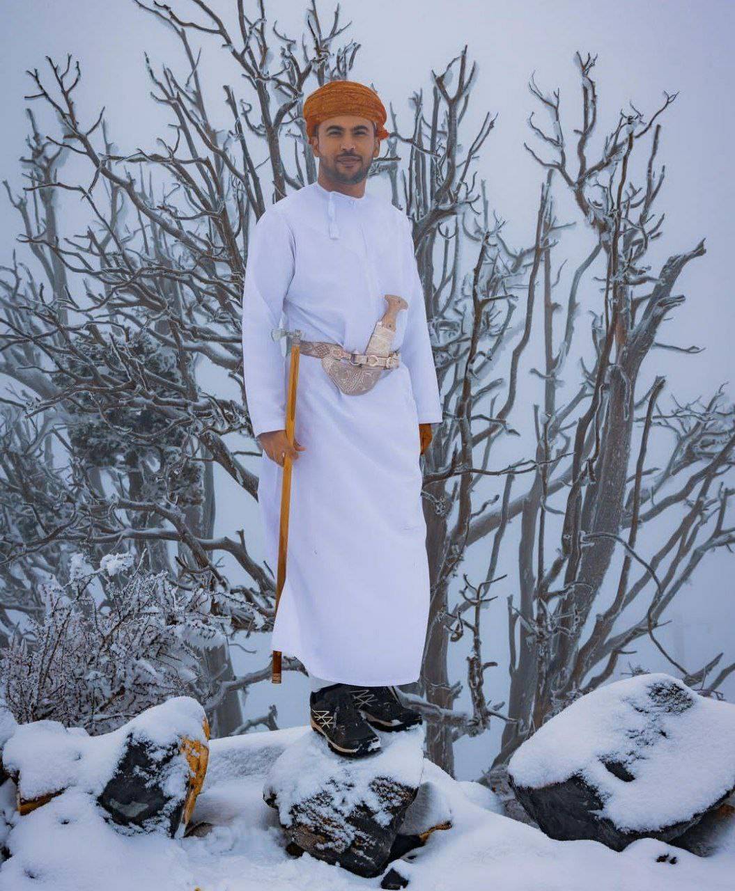 سلبریتی عمانی ها در برف
