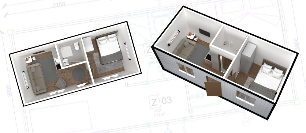 طراحی داخلی کانکس ها