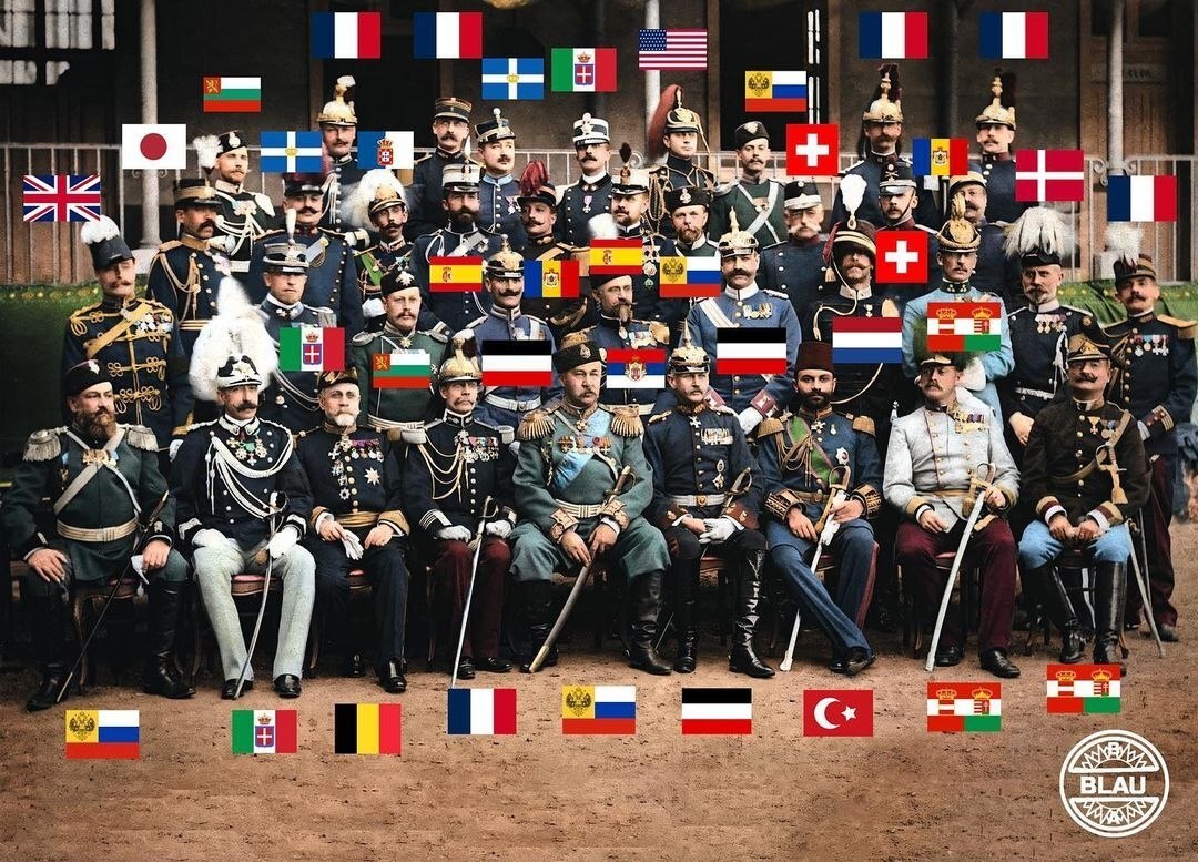 ملیت افسران نظامی در سال 1900