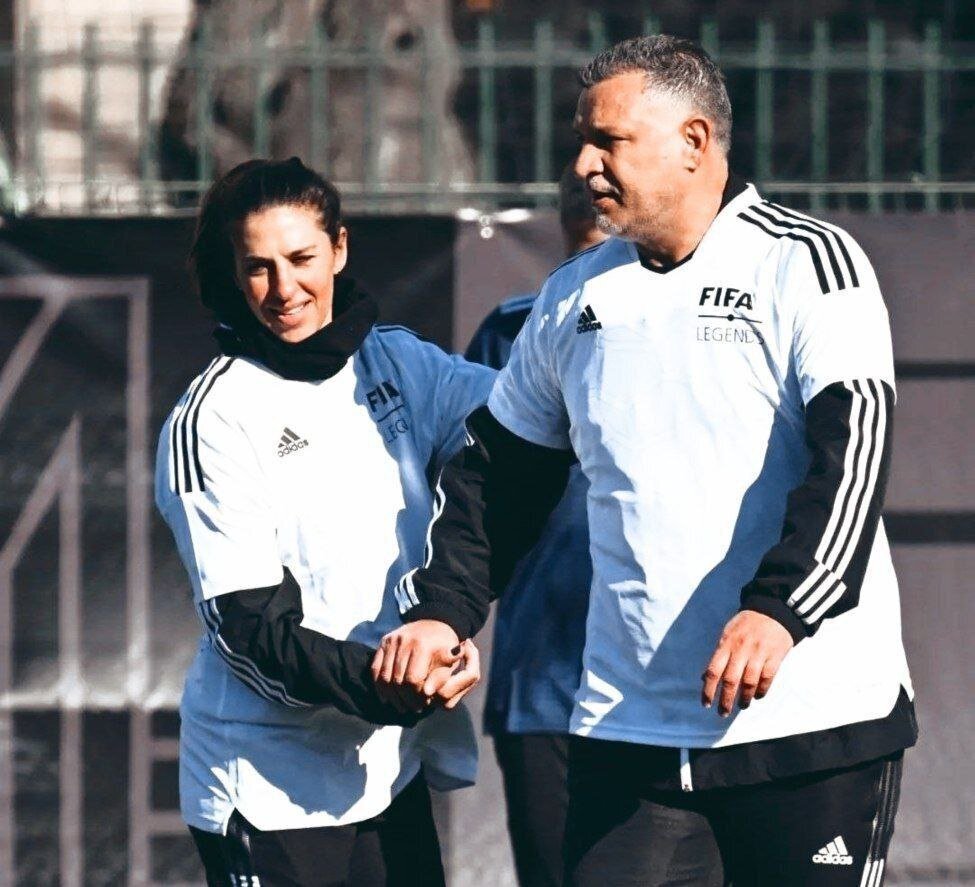 علی دایی وکاپیتان زنان جهان