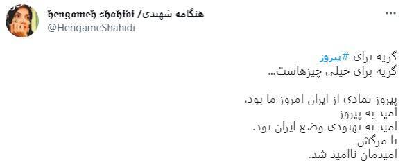 هنگامه شهیدی و پیروز